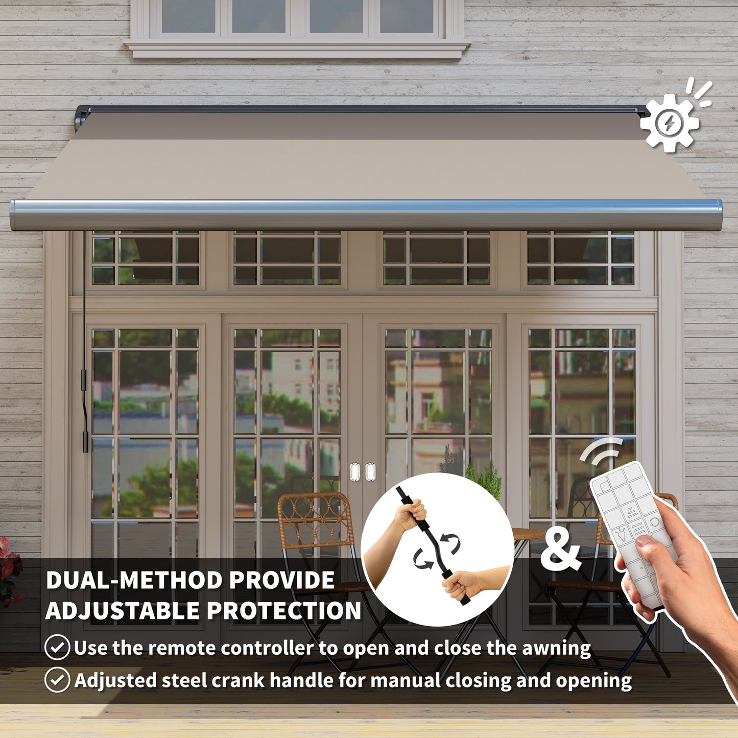 3 x 2.5 m Electric Awning with Remote Controller