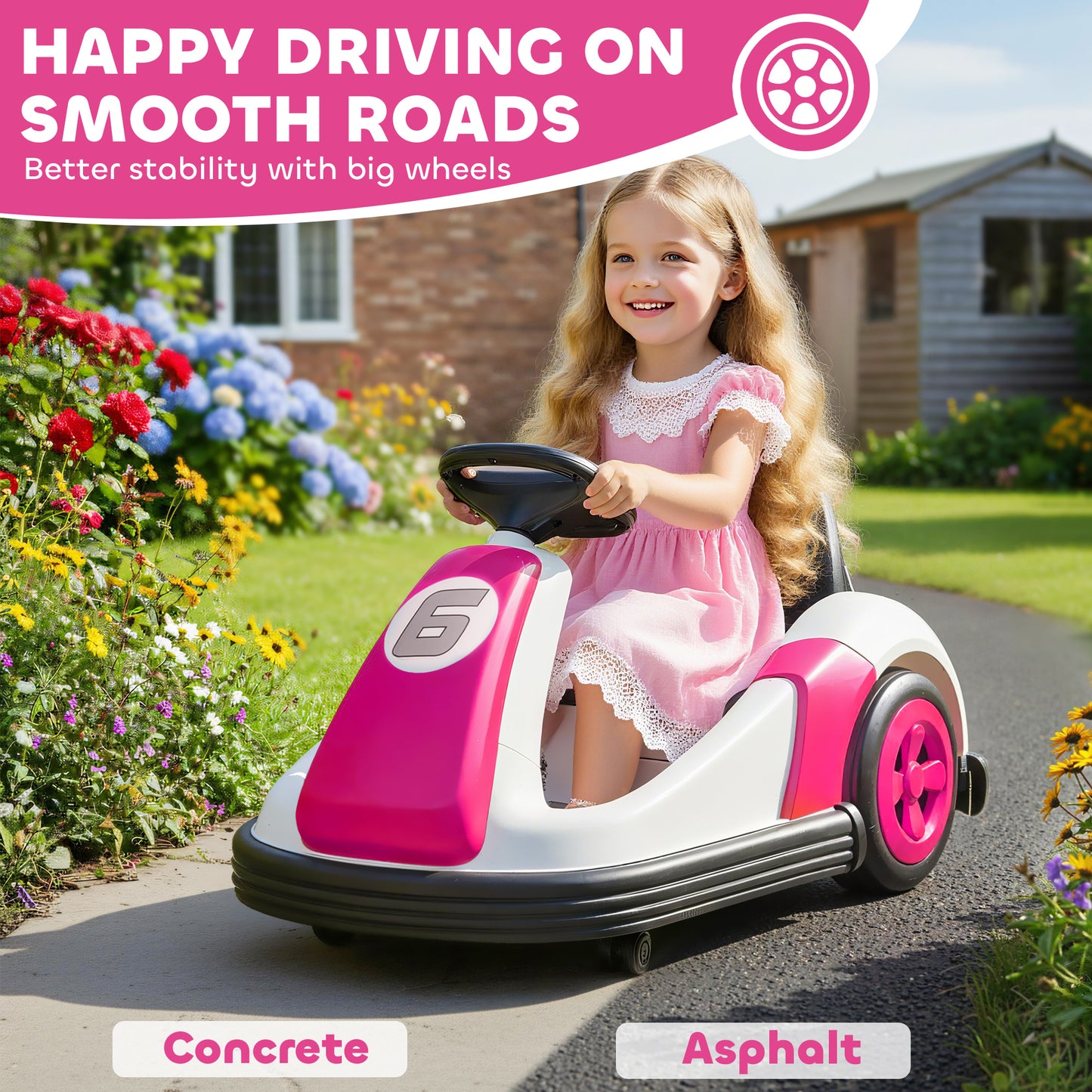 Kids Bumper Car with 360-Degree Rotation