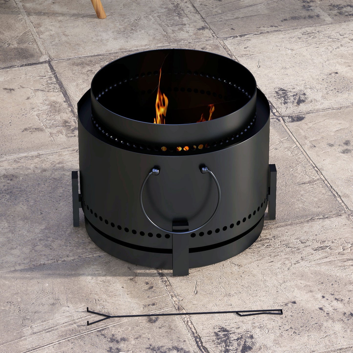 Smokeless Fire Pit with Ash Catcher