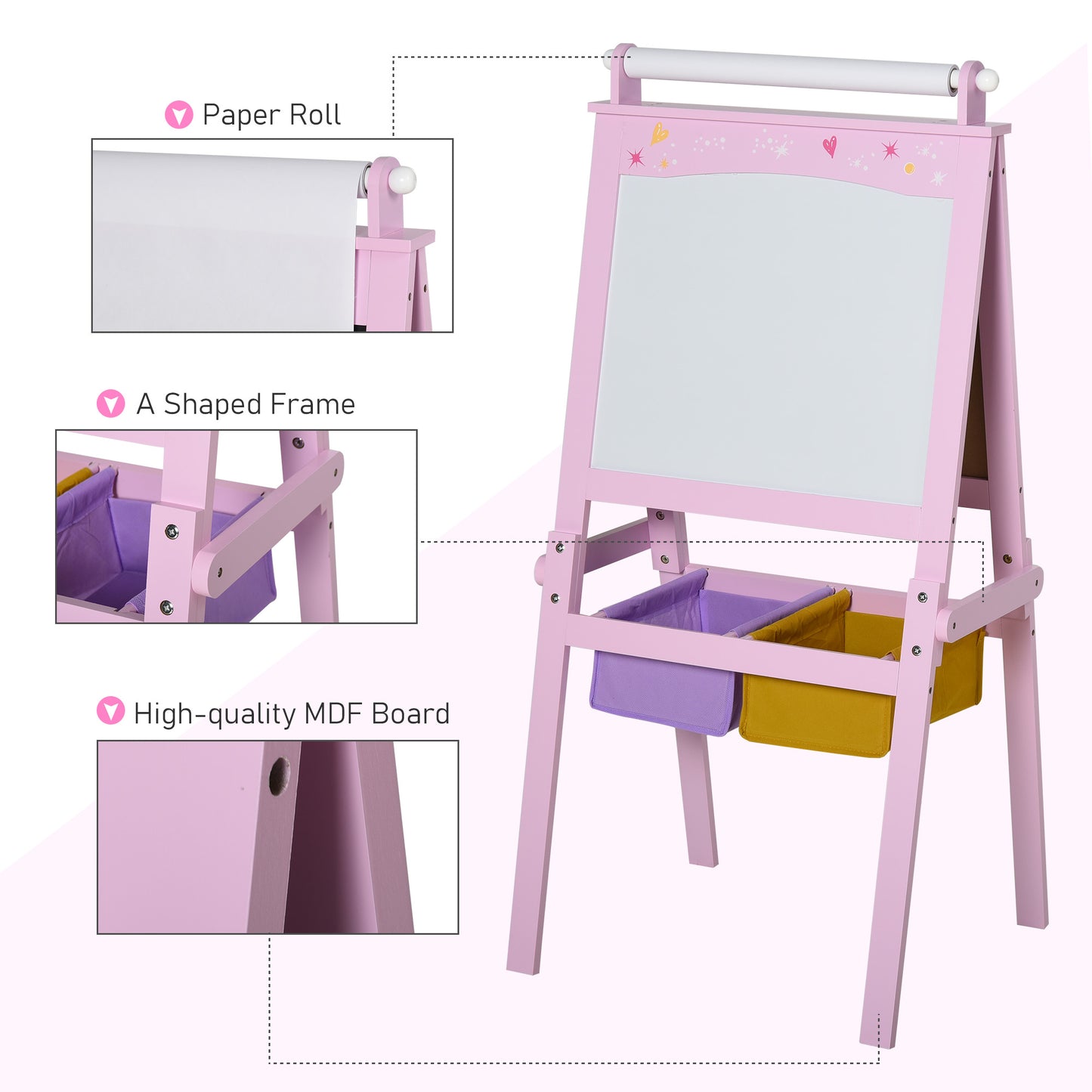 Kids Easel 3 in 1 Wooden Art Easel