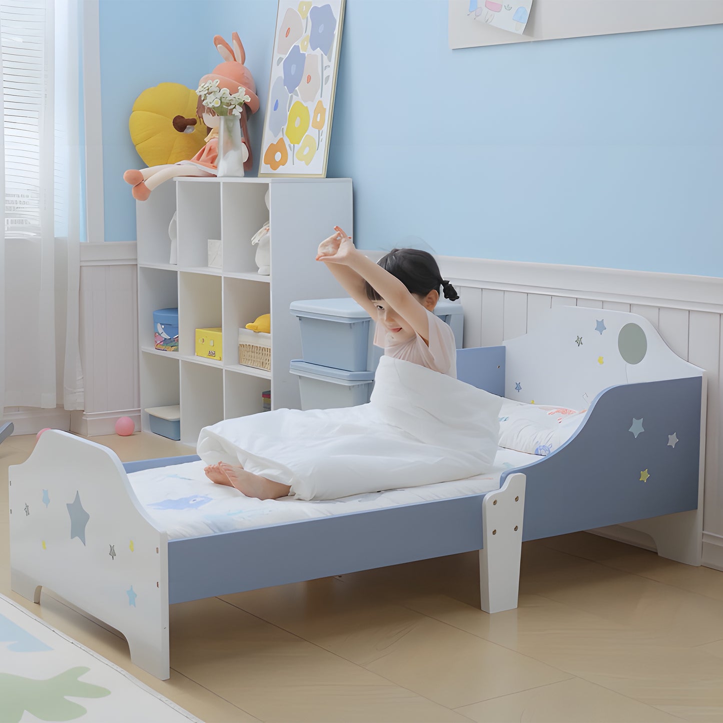 Toddler Bed Frame, Kids Bedroom Furniture for Boys Girls