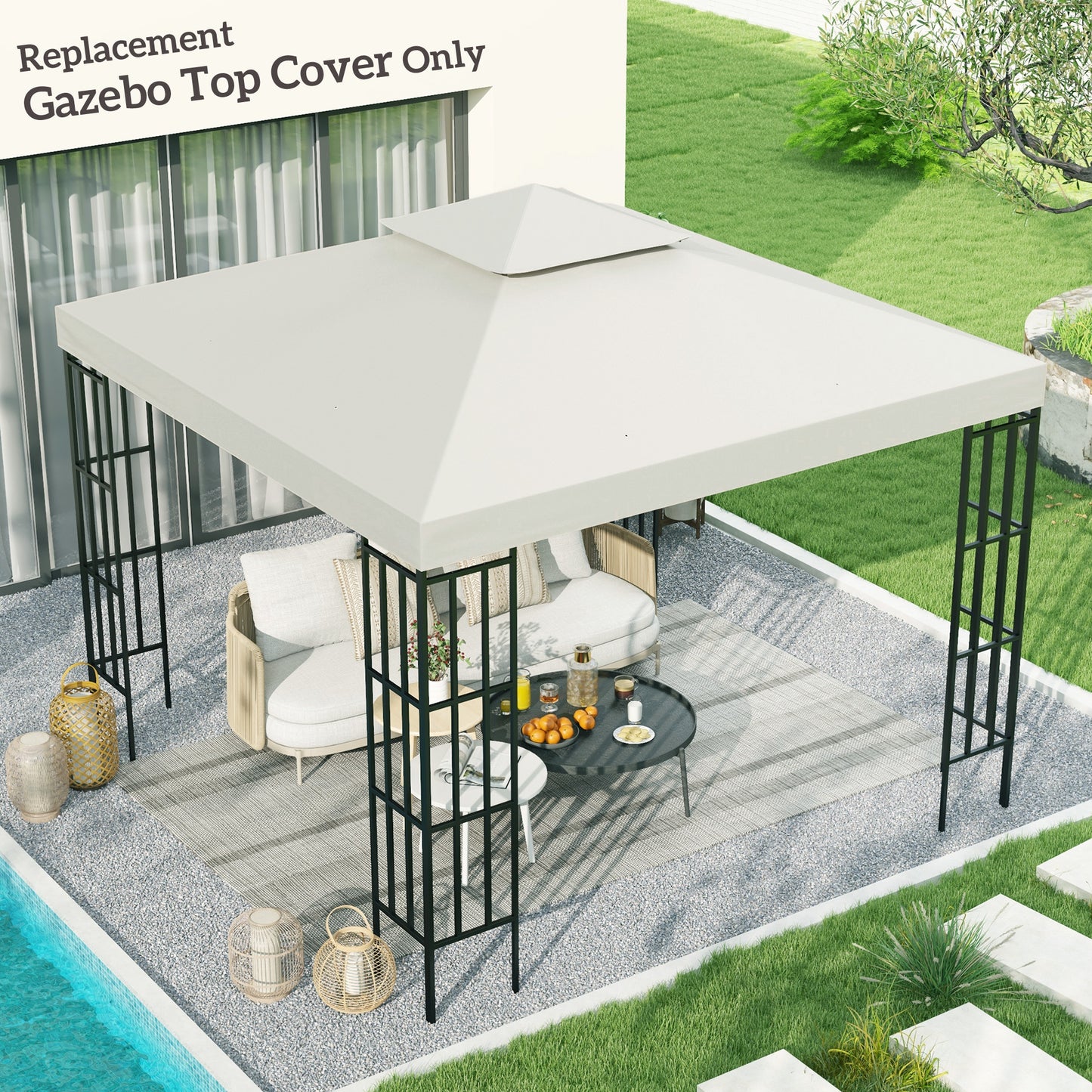 3 x 3 m Replacement Gazebo Canopy