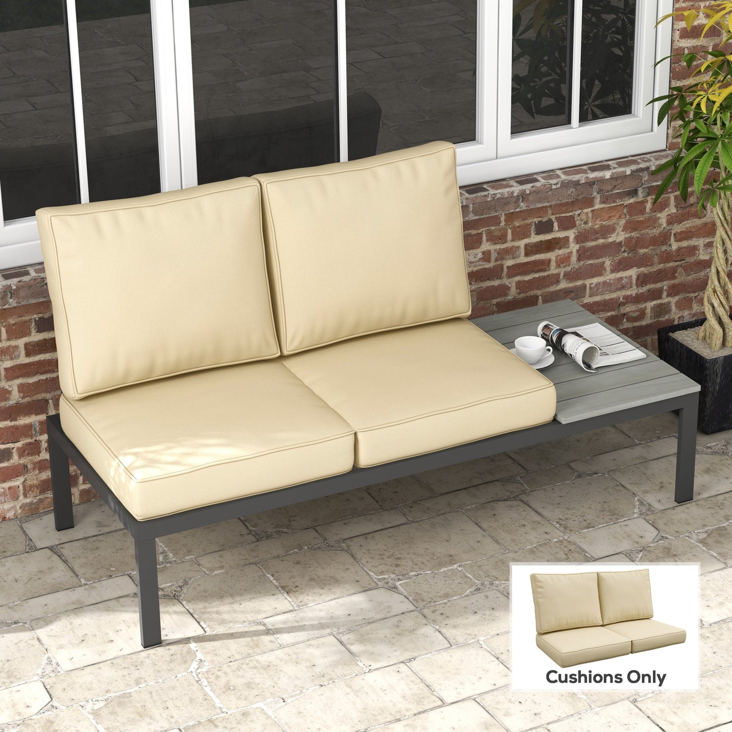 2 Seater Back and Seat Cushion Pillows Replacement