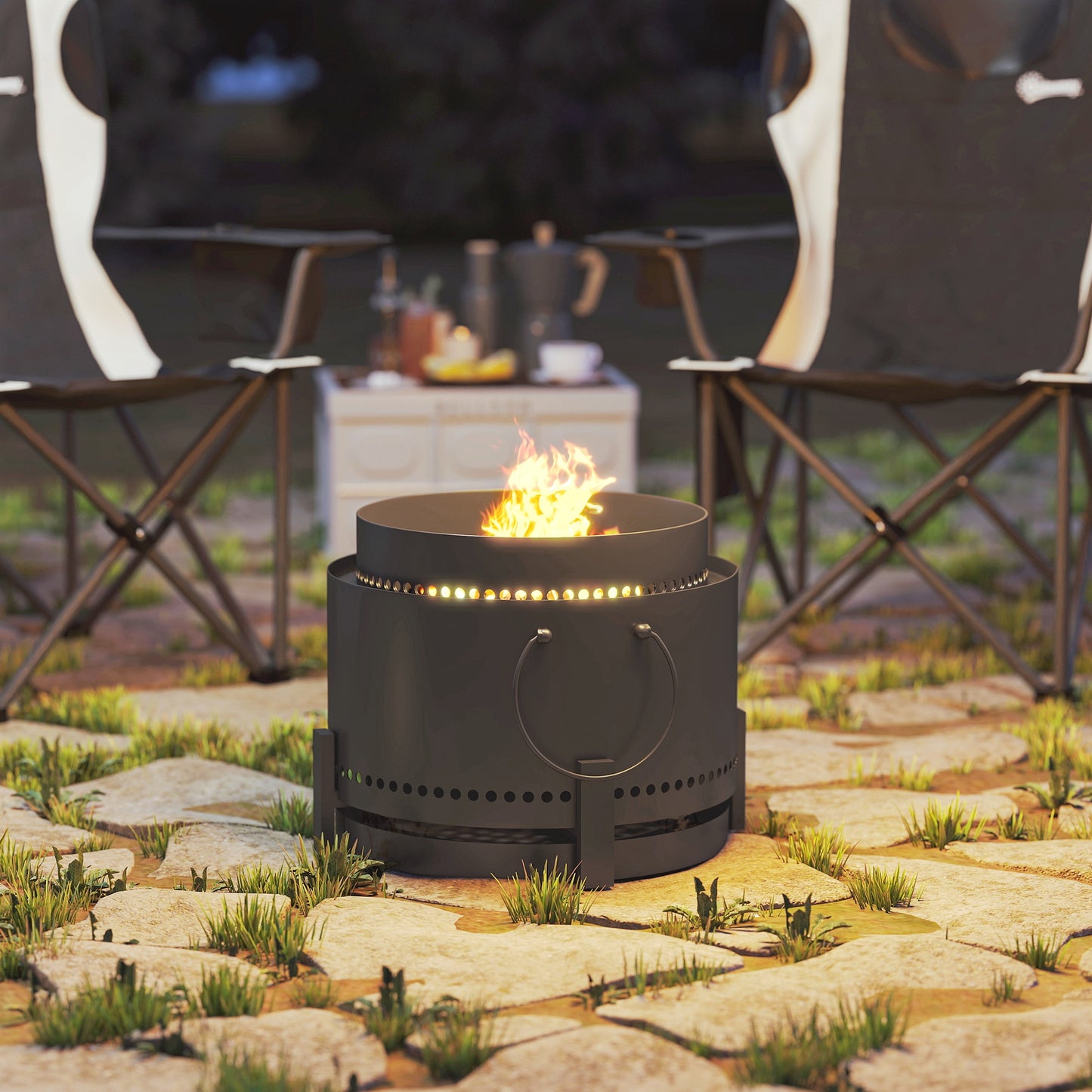 Smokeless Fire Pit with Ash Catcher