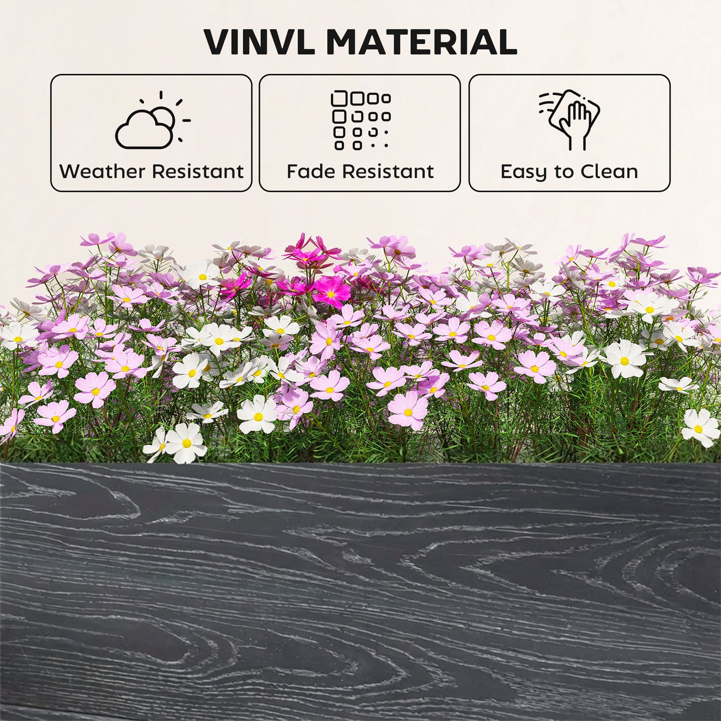 Vinyl Raised Garden Bed Kit