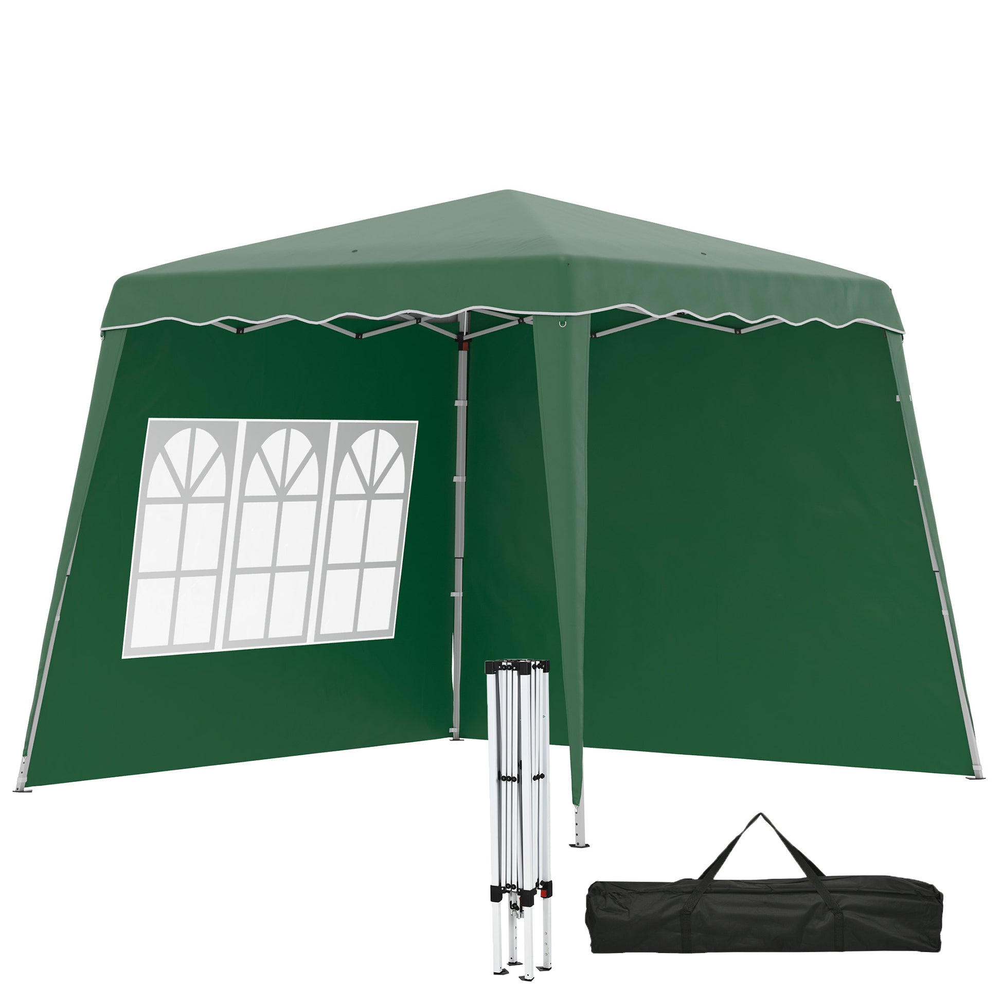 2.4 x 2.4m Two Wall Pop Up Gazebo