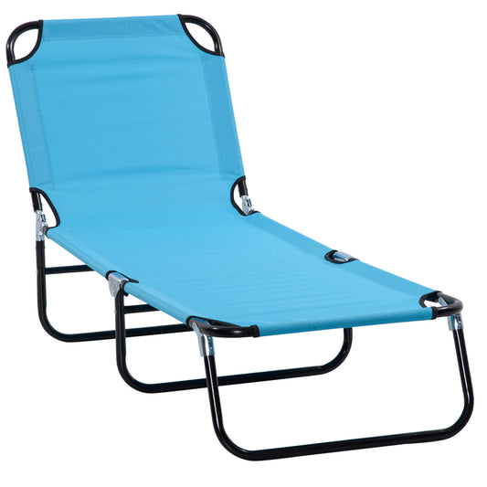 Garden Sun Lounger, with Five-Position Back