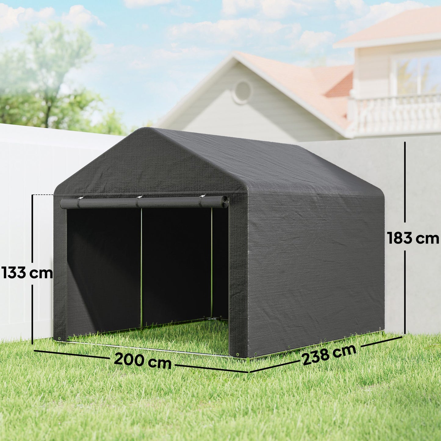 6.6 x 7.8ft Outdoor Garden Storage Shed