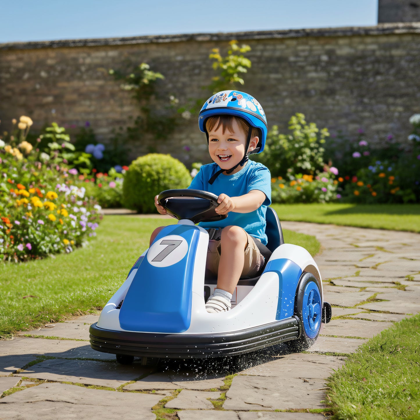 Kids Bumper Car with 360-Degree Rotation