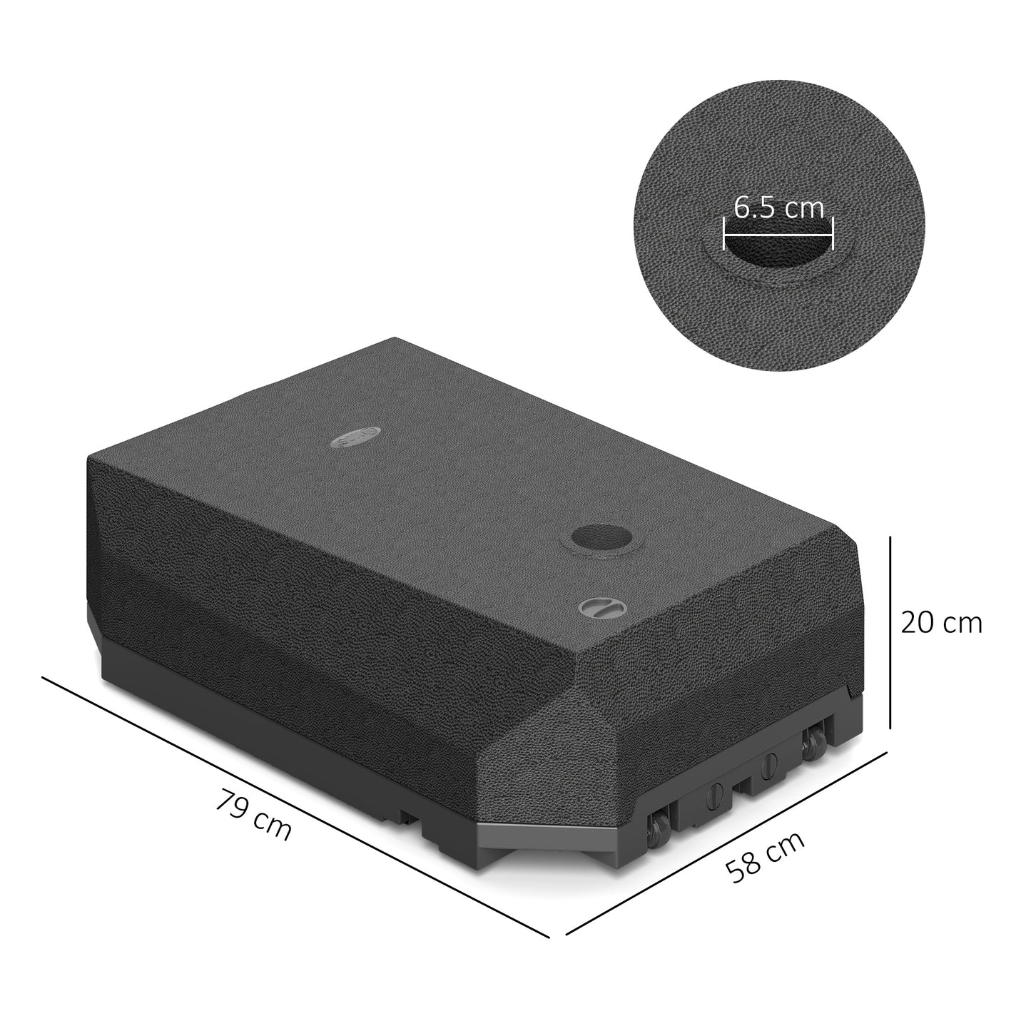 Parasol Base Plastic Umbrella Stand for Cantilever Parasol