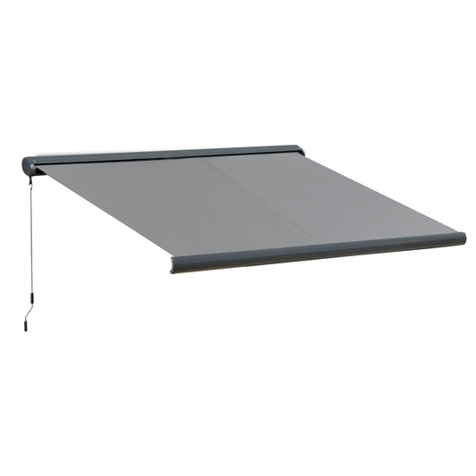 3.5 x 3m LED Light Full Cassette Case Electric Awning
