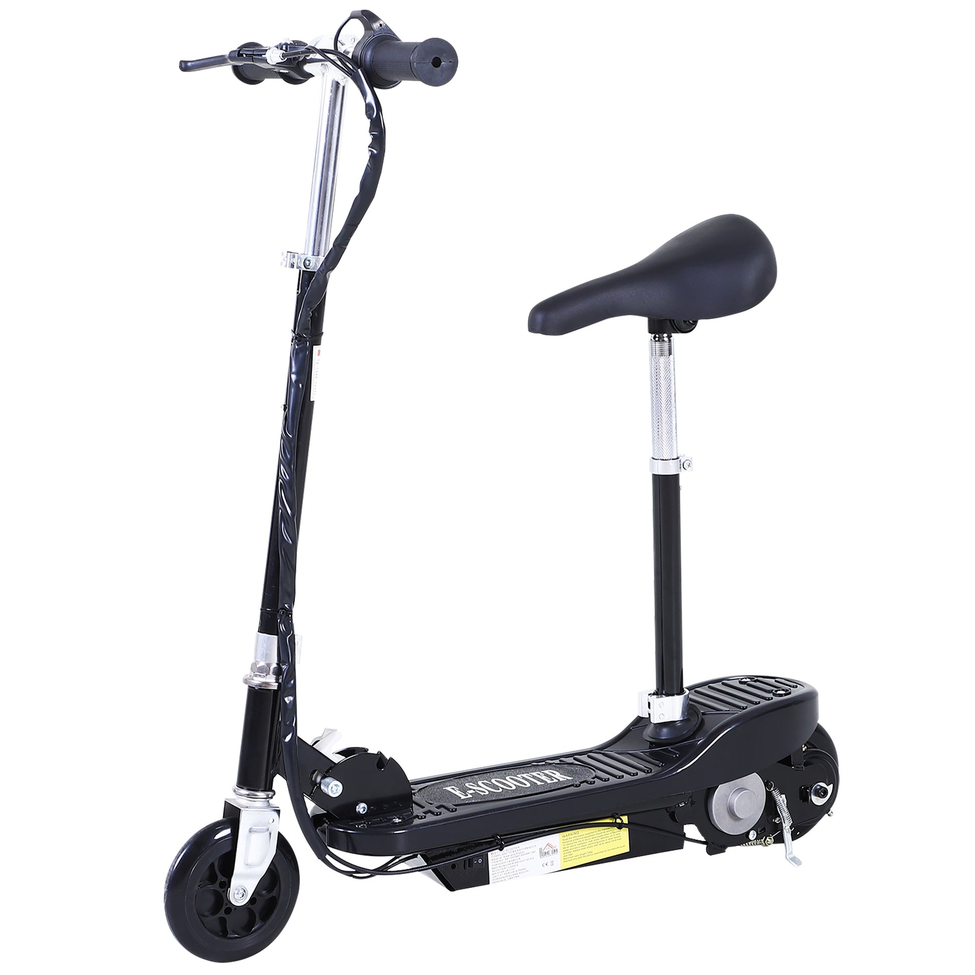 Powered Electric Scooter Ride-On, with Brakes, Adjustable Seat