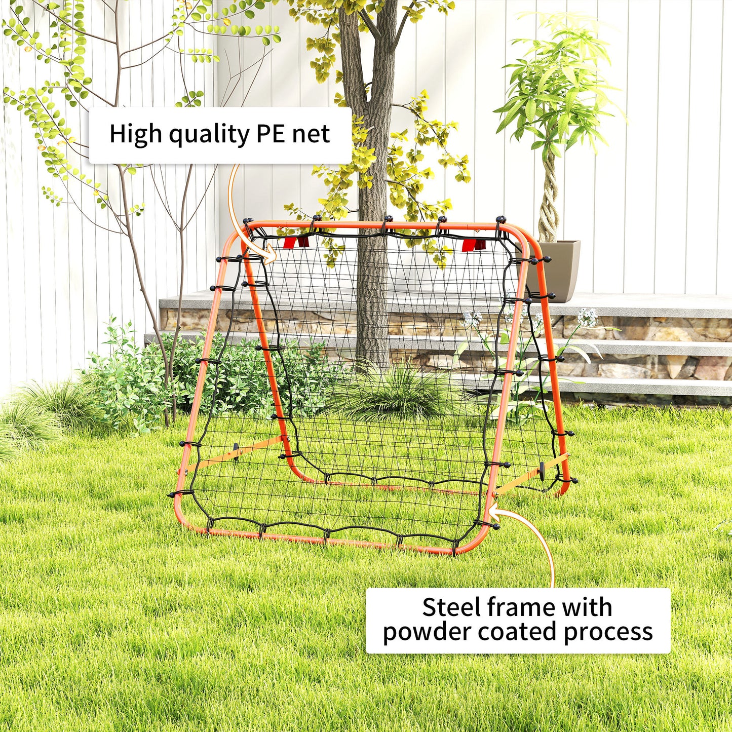 Double Sided Football Rebounder Net