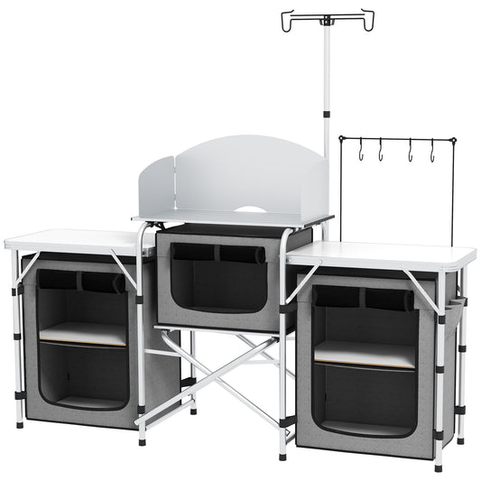 Multi-Storage Portable Camping Kitchen, with Carry Bag