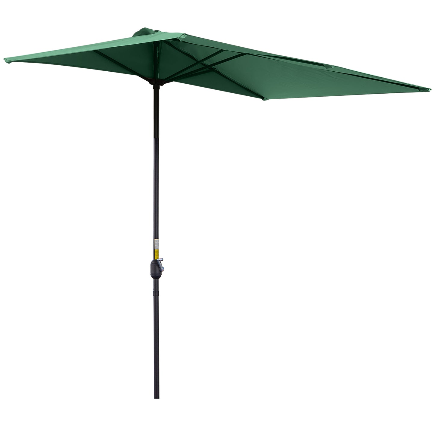 Balcony Half Parasol Semi Round Umbrella Patio Crank Handle (2.3 m (2)