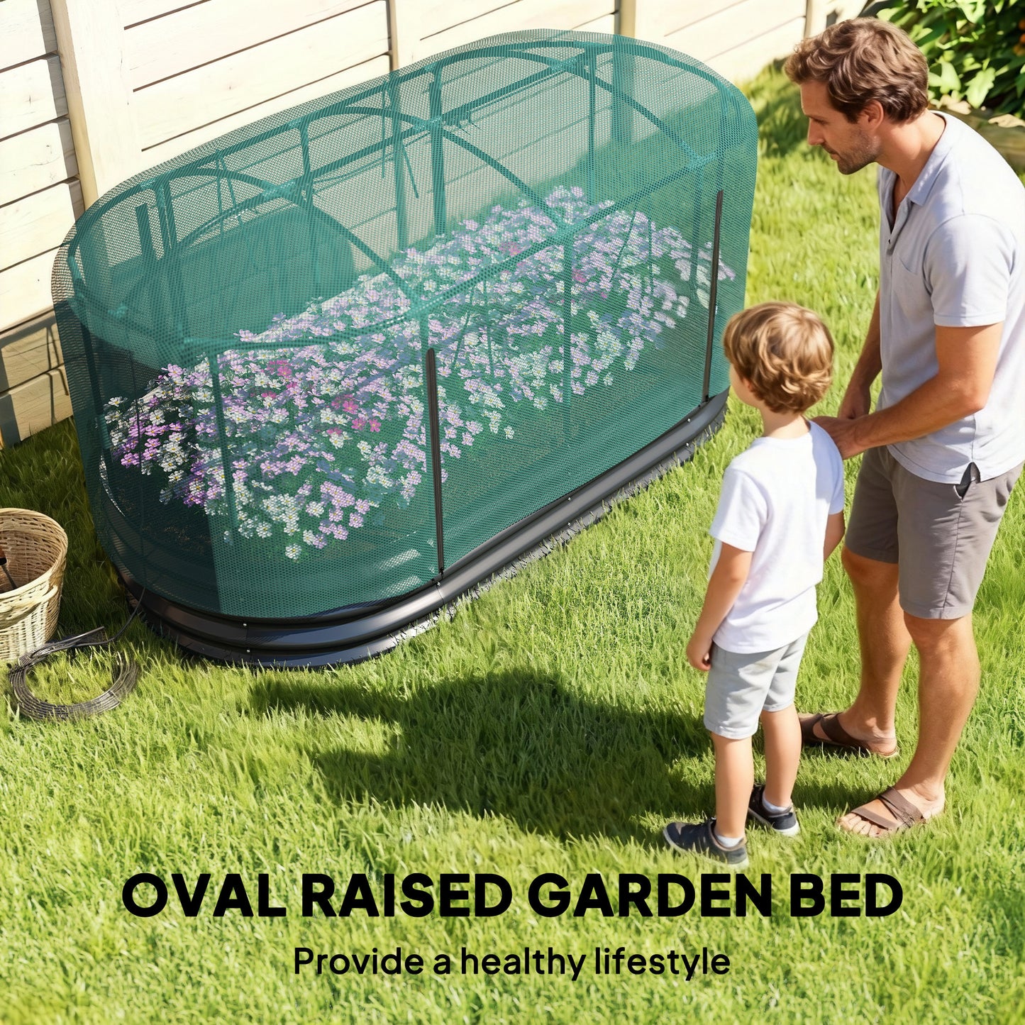 Galvanised Raised Garden Bed Kit with Self Watering System