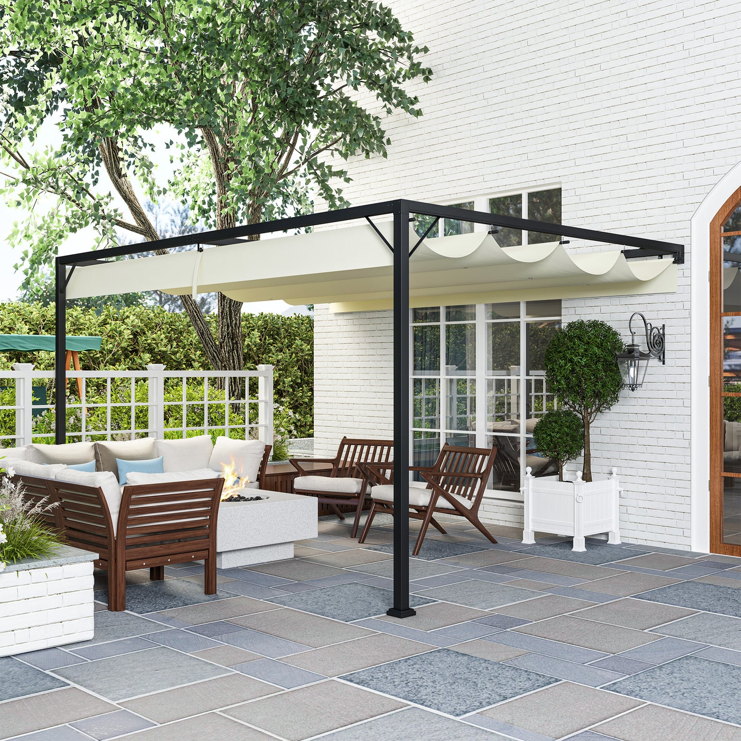 4 x 3 m Pergola, with Sliding Canopy