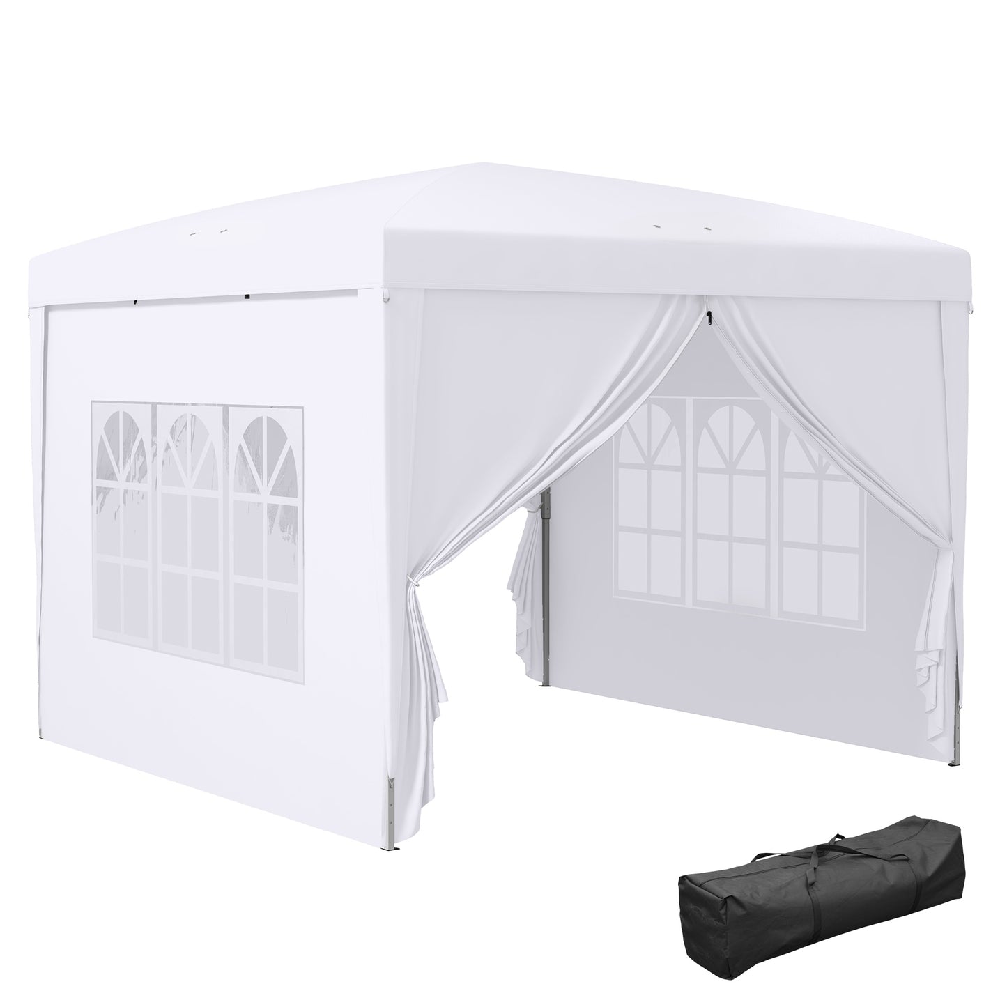 3 x 3m Pop Up Gazebo, Wedding Party Canopy Tent Marquee