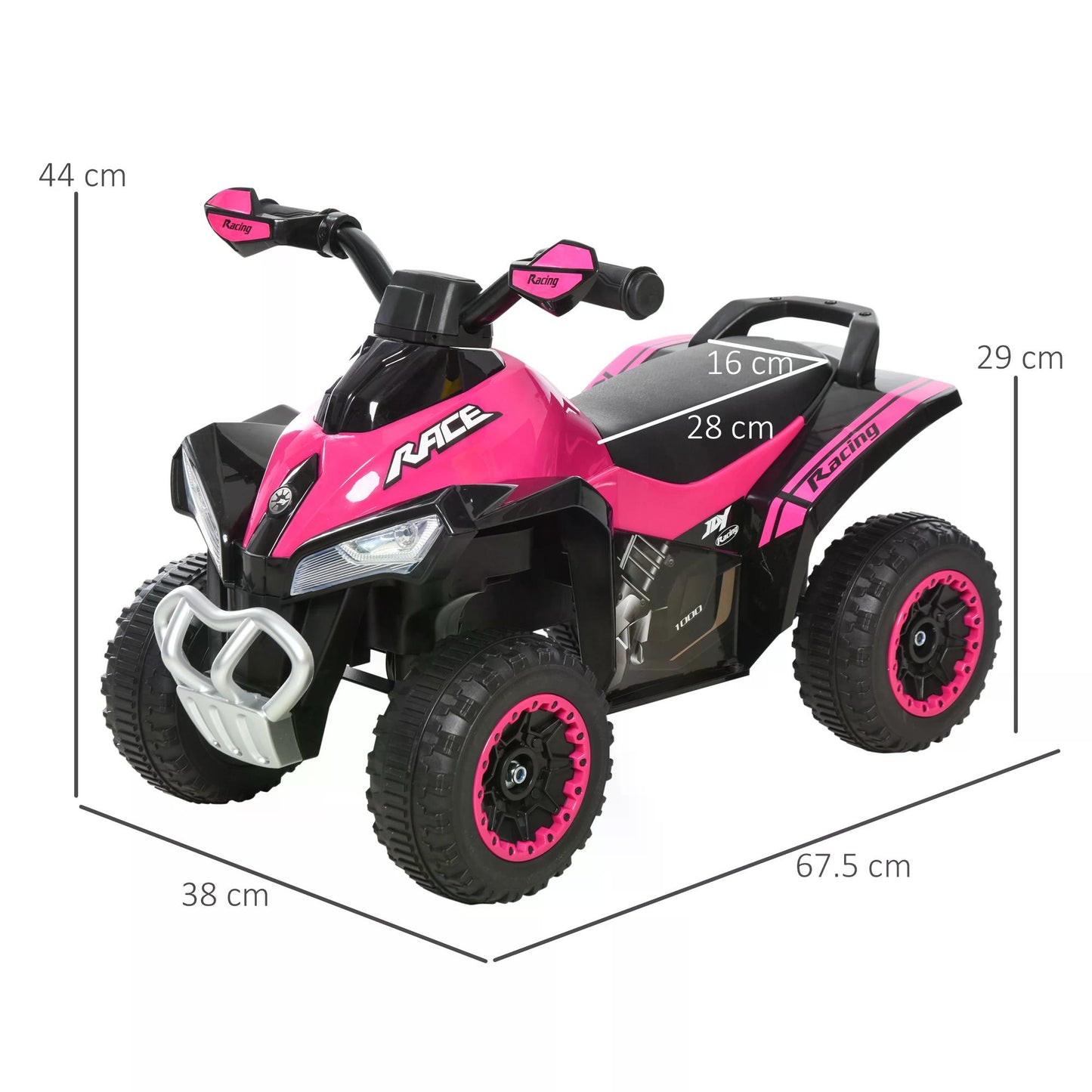 Ride on Toy for Kids 4 Wheel Foot-to-Floor Sliding Walking Car Toy