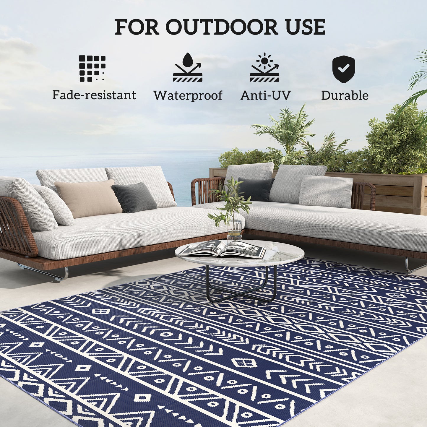 Reversible Outdoor Rug with Carry Bag (1)