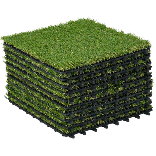 10 PCs 30 x 30cm Artificial Grass Turf