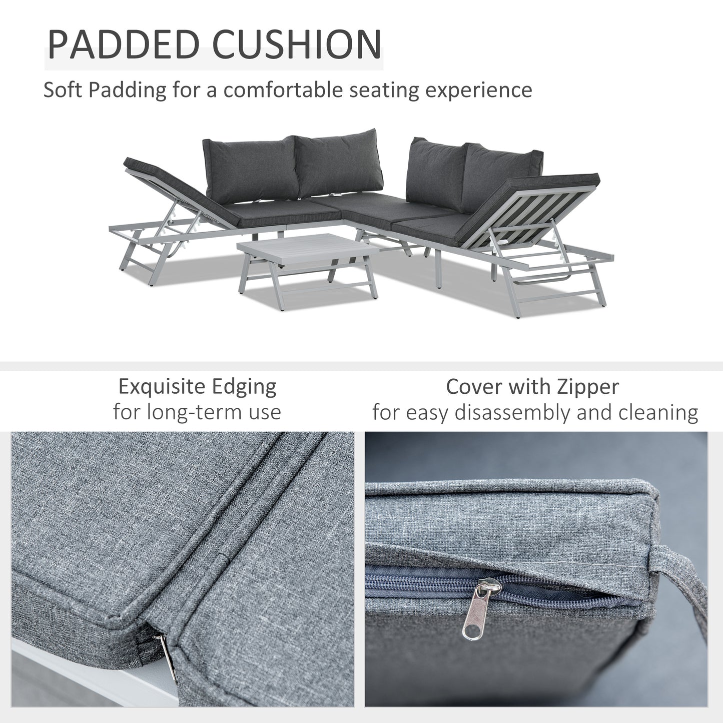 3 Pieces Garden Furniture Sets