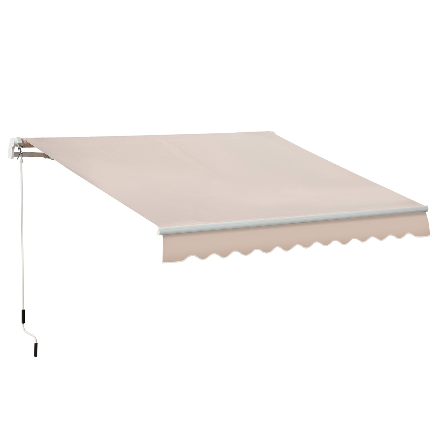 4x2.5m Manual Awning Window Door Sun Weather Shade w/ Handle