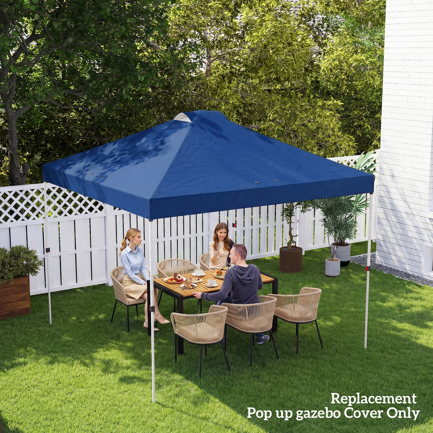 Gazebo Roof Replacement UV50+ Waterproof Pop Up Canopy Cover