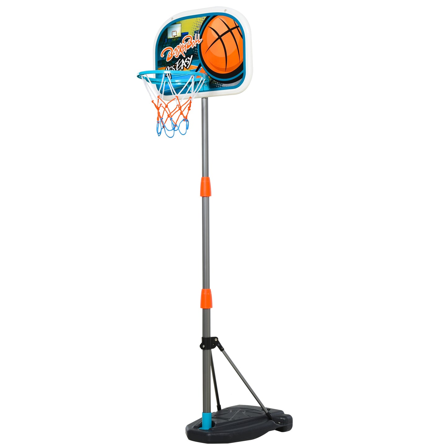 Kids Basketball Hoop and Stand Portable Basketball Stand Set w/