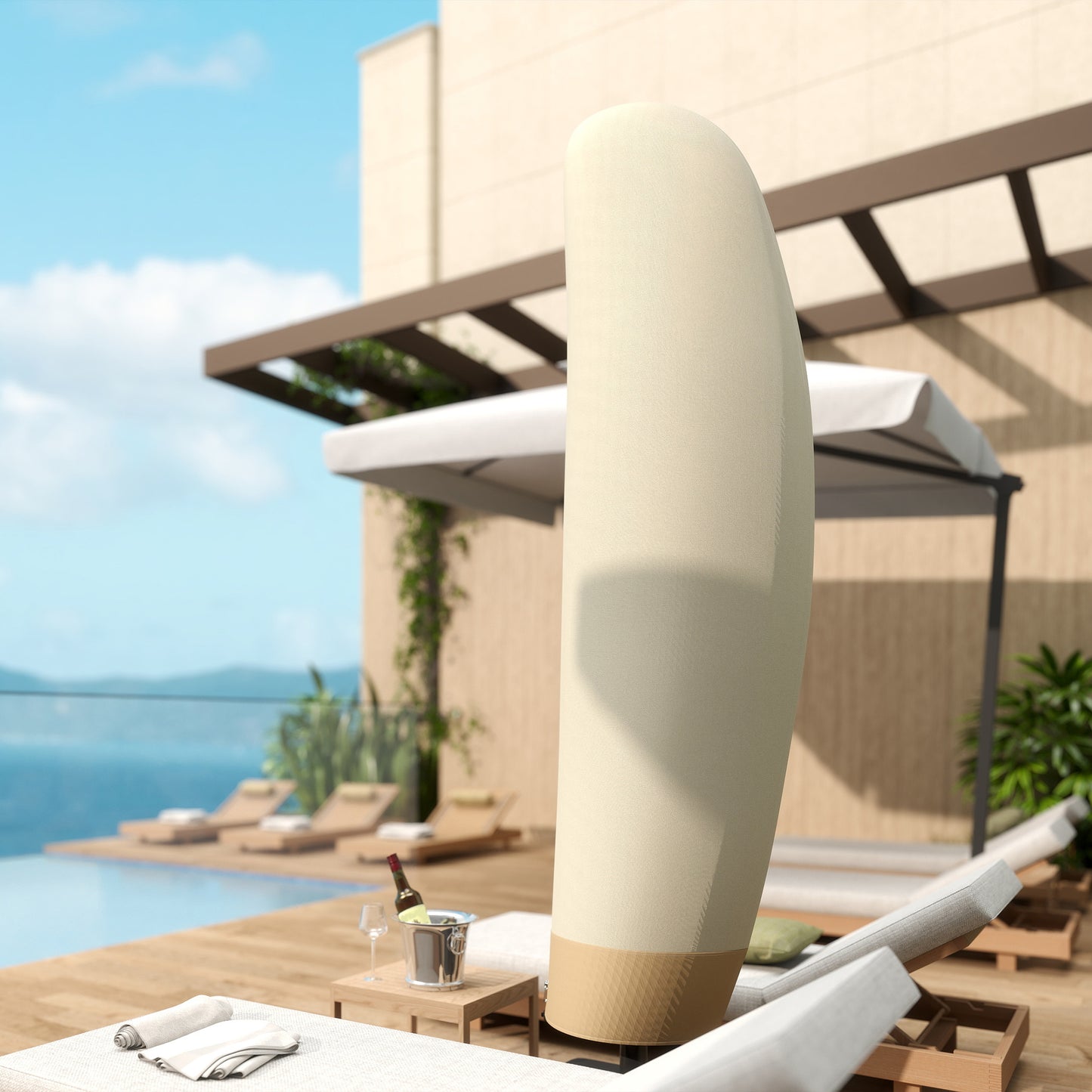 Parasol Cover, 600D Oxford Cantilever Umbrella Cover Fit