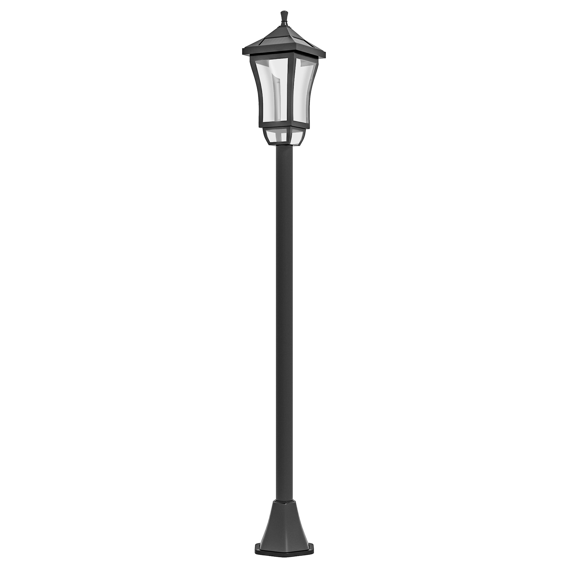 1.3 m Garden Lamp Post Light, LED Outdoor Solar Post Lights