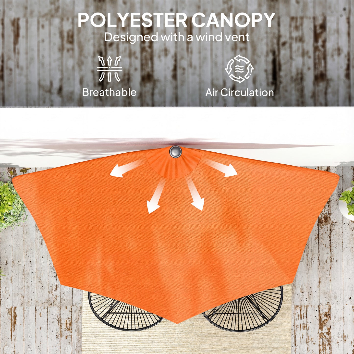 Half Round Parasol Umbrella