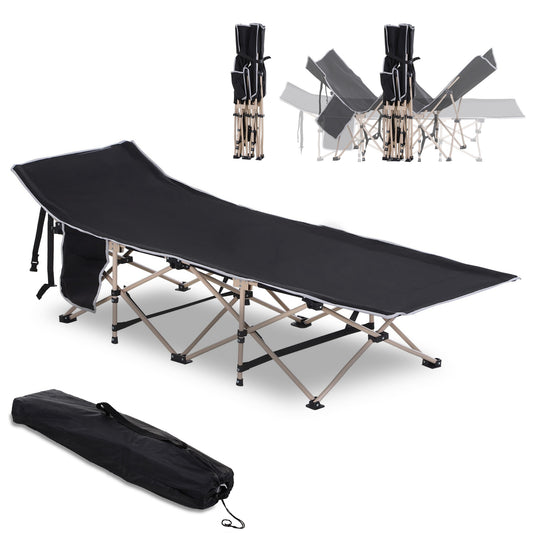 Single Person Camping Bed Folding Cot Outdoor Patio Portable