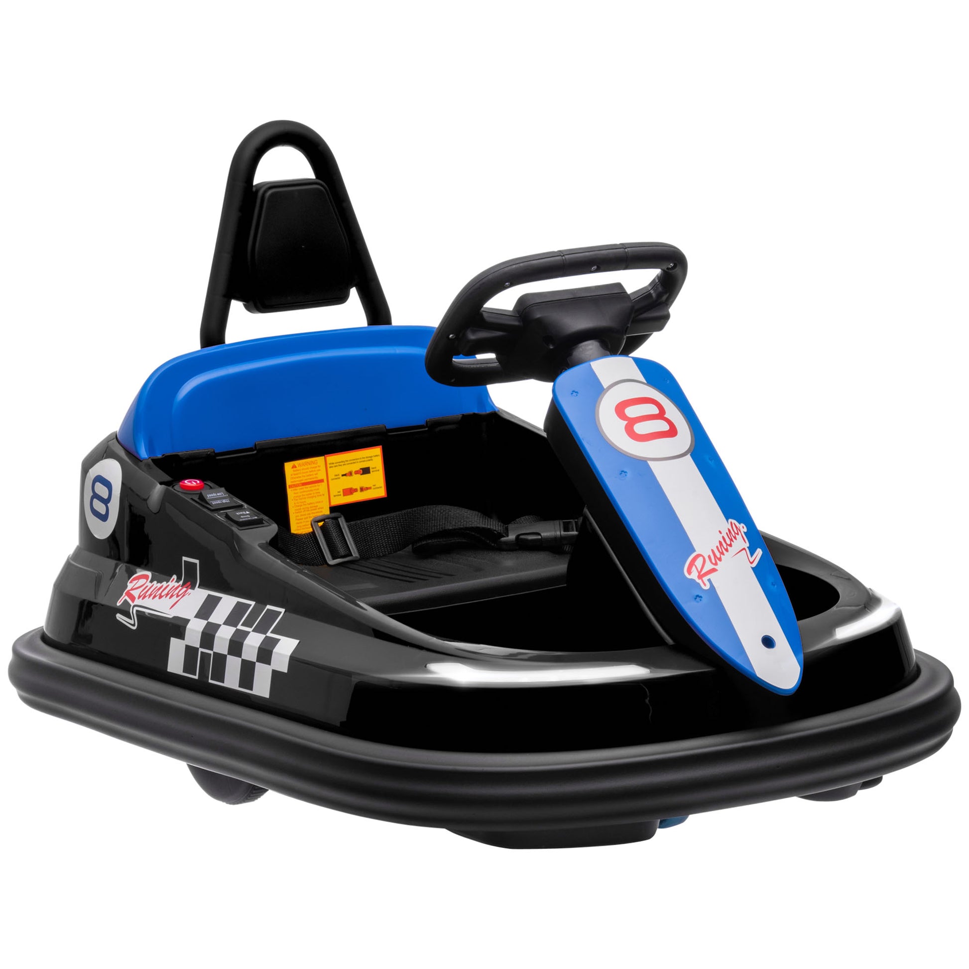 6V Electric Kids Bumper Car, 6V Spin Waltz Car, with Music, Horn