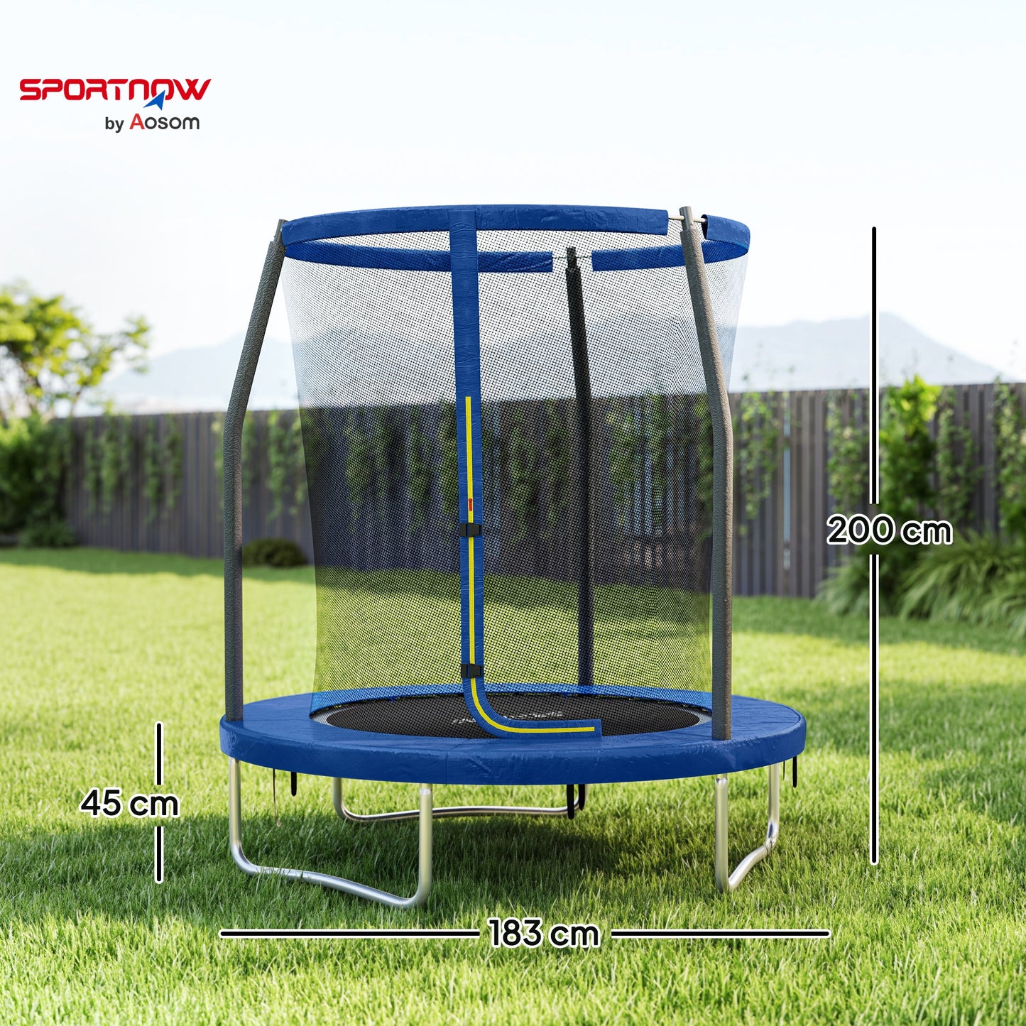 6ft Trampoline with Safety Enclosure Net