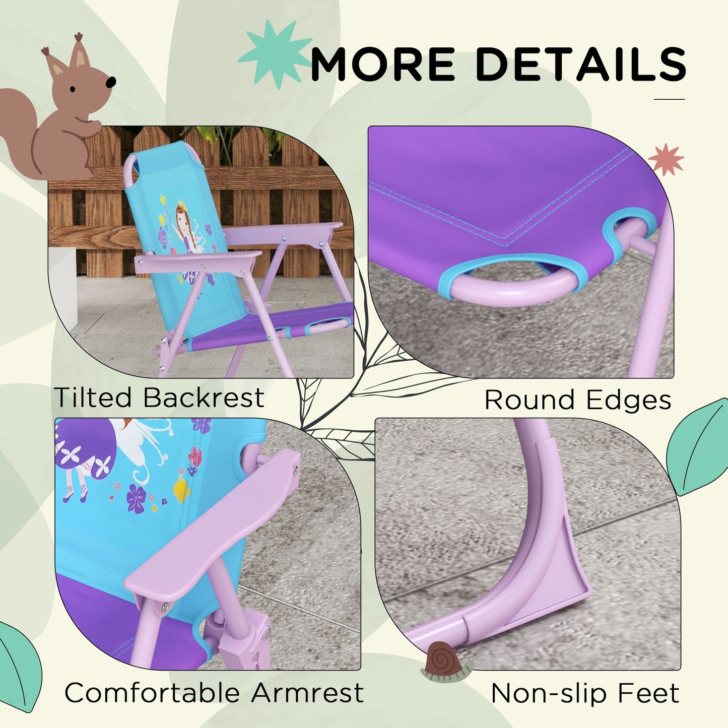 Kids Picnic Table and Chair Set (2)