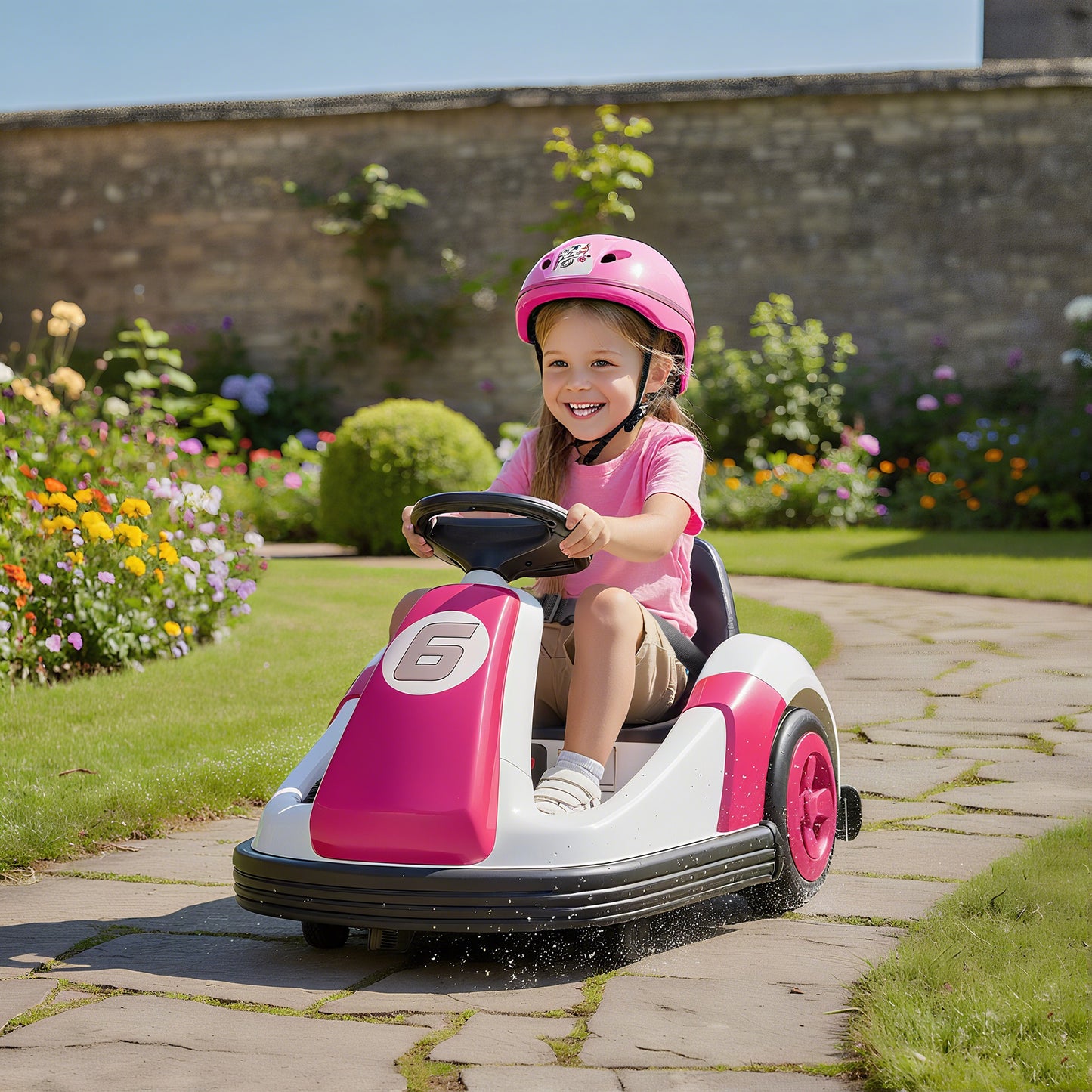Kids Bumper Car with 360-Degree Rotation