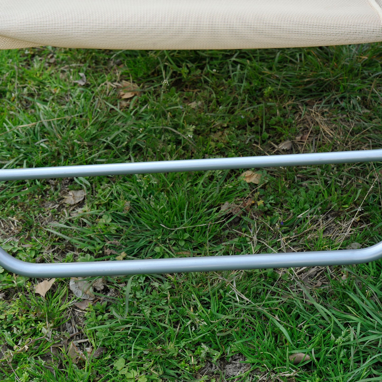Folding Sun Lounger, Texteline Reclining Sun Bed