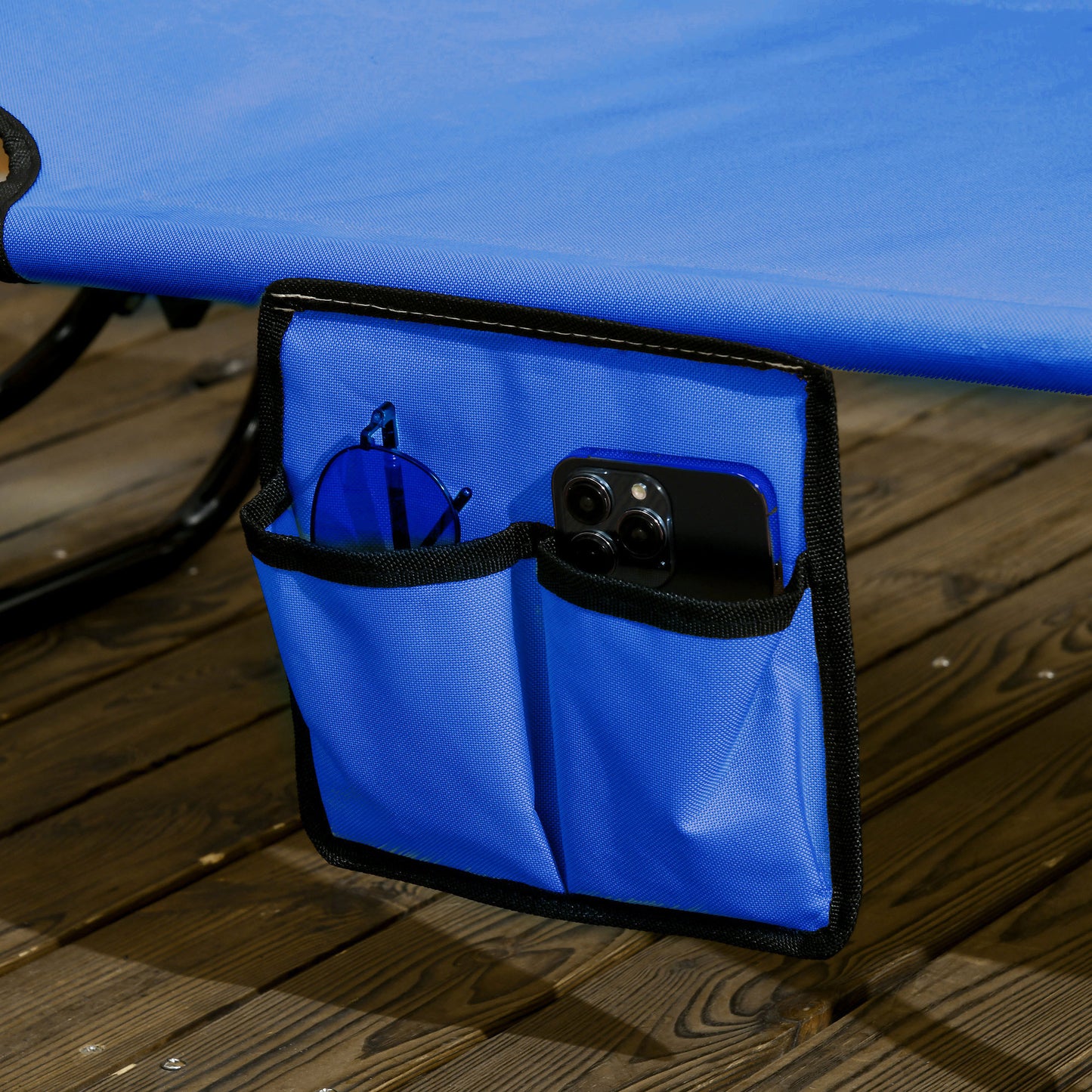 Set of Two Folding Sun Loungers