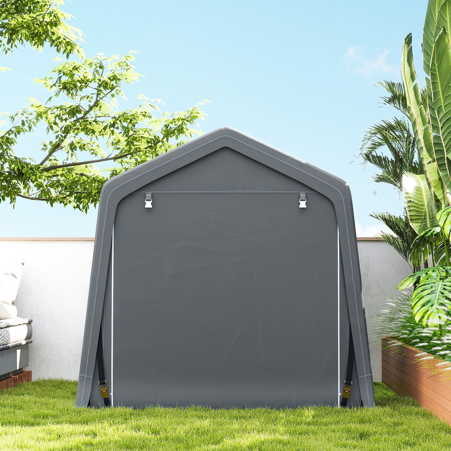 8 x 6.5 ft Outdoor Garden Storage Shed