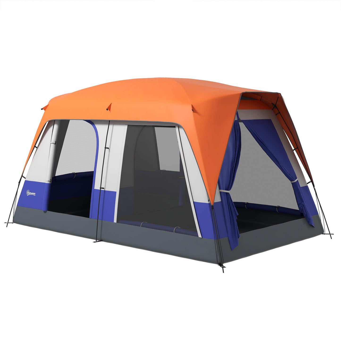 Six-Man Camping Tent, with Small Rainfly and Accessories