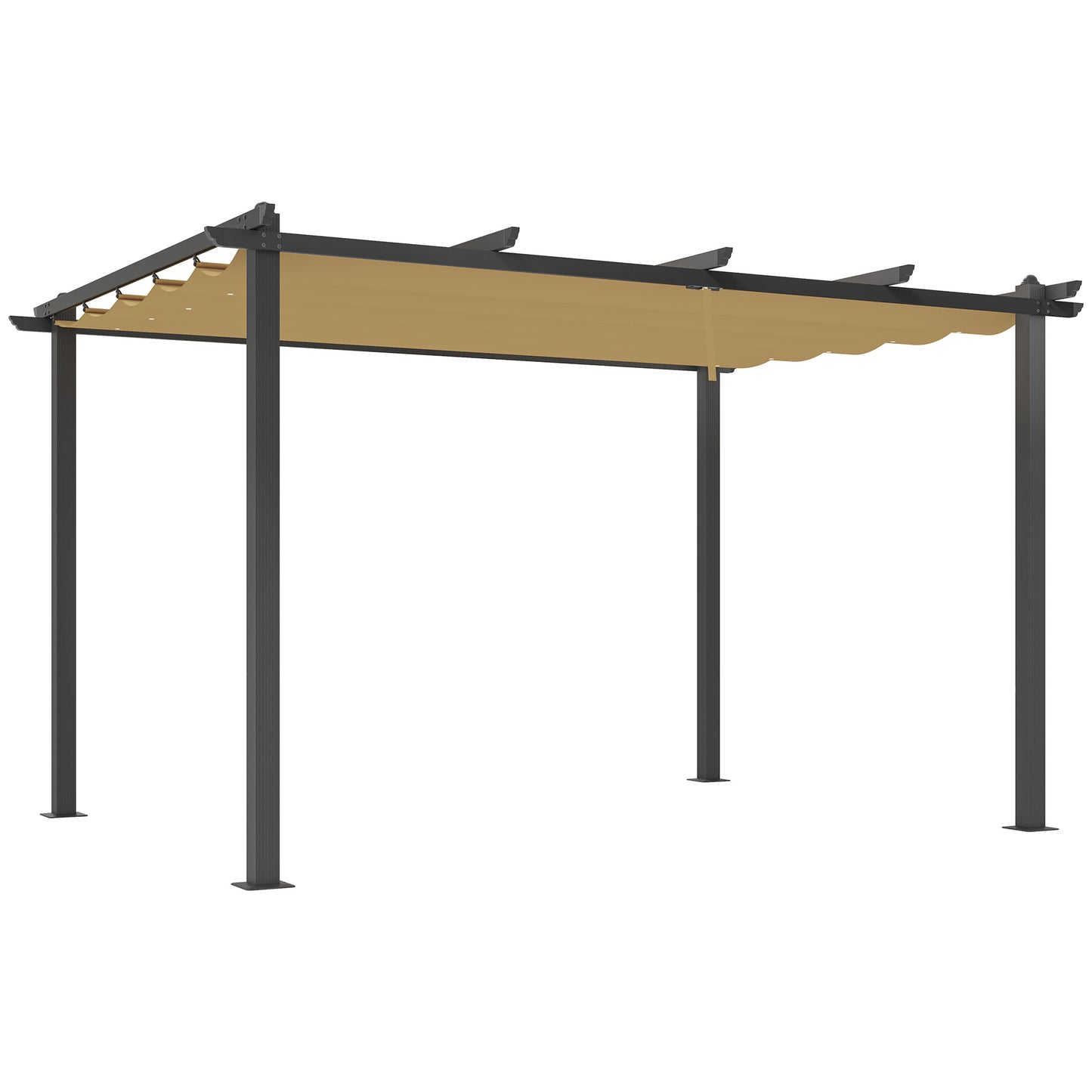 3 x 4m Aluminium Pergola, with Retractable Roof