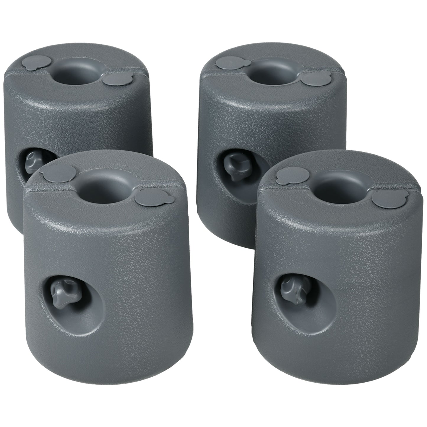 HDPE Tent Weights Set of 4, Canopy Weights, Fill with Water or Sand