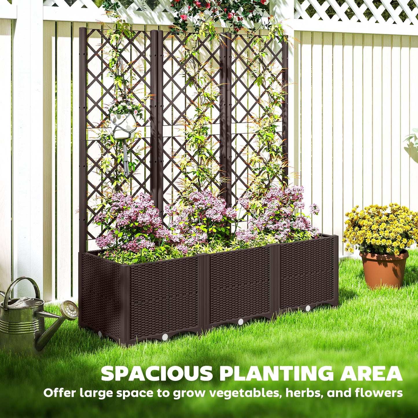Raised Garden Bed with Trellis (3)