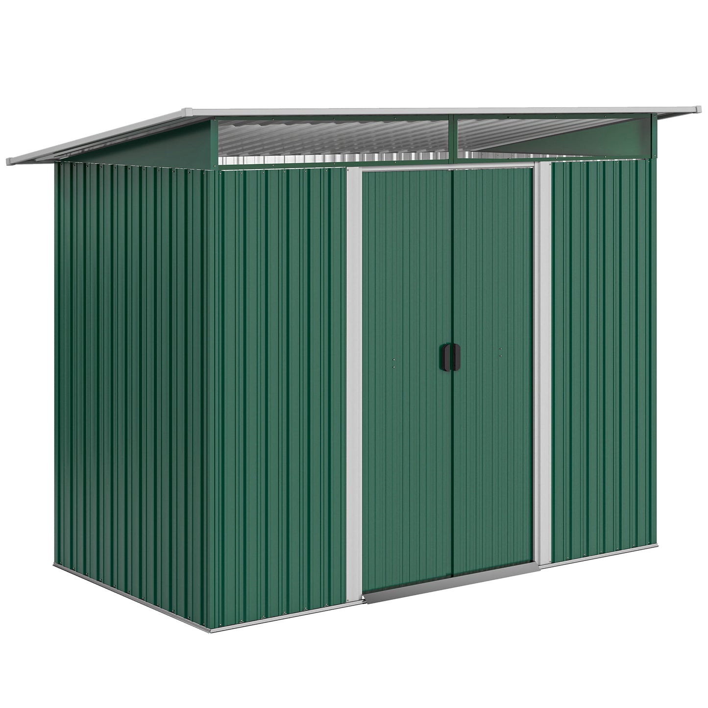 8.5 x 4ft Metal Shed with Lightsky Panels