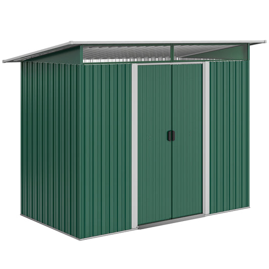 8.5 x 4ft Metal Shed with Lightsky Panels
