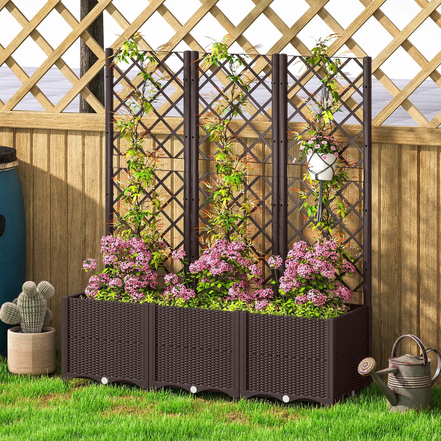 Raised Garden Bed with Trellis (3)