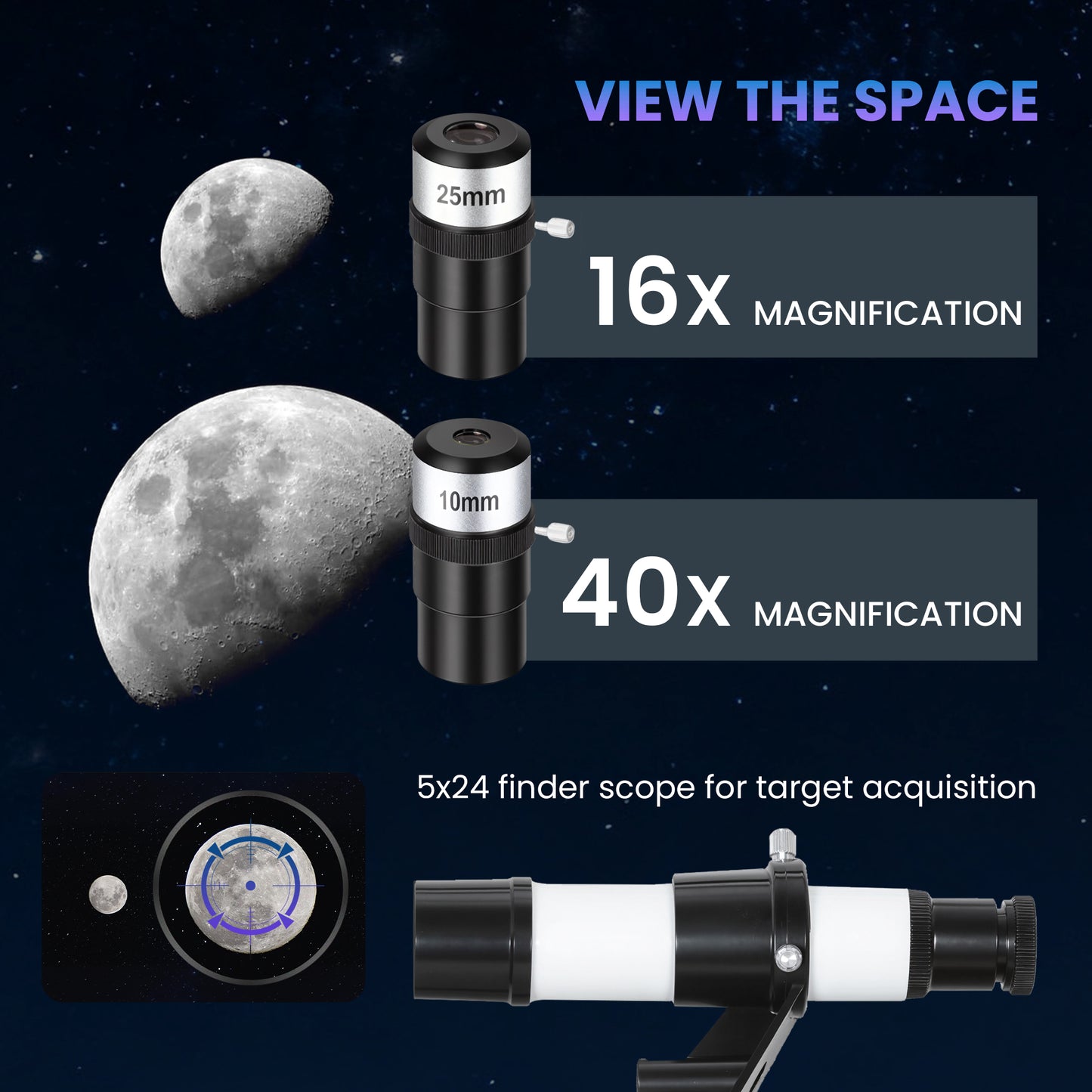 Astronomy Telescope for Adults and Beginners with 70 mm Aperture