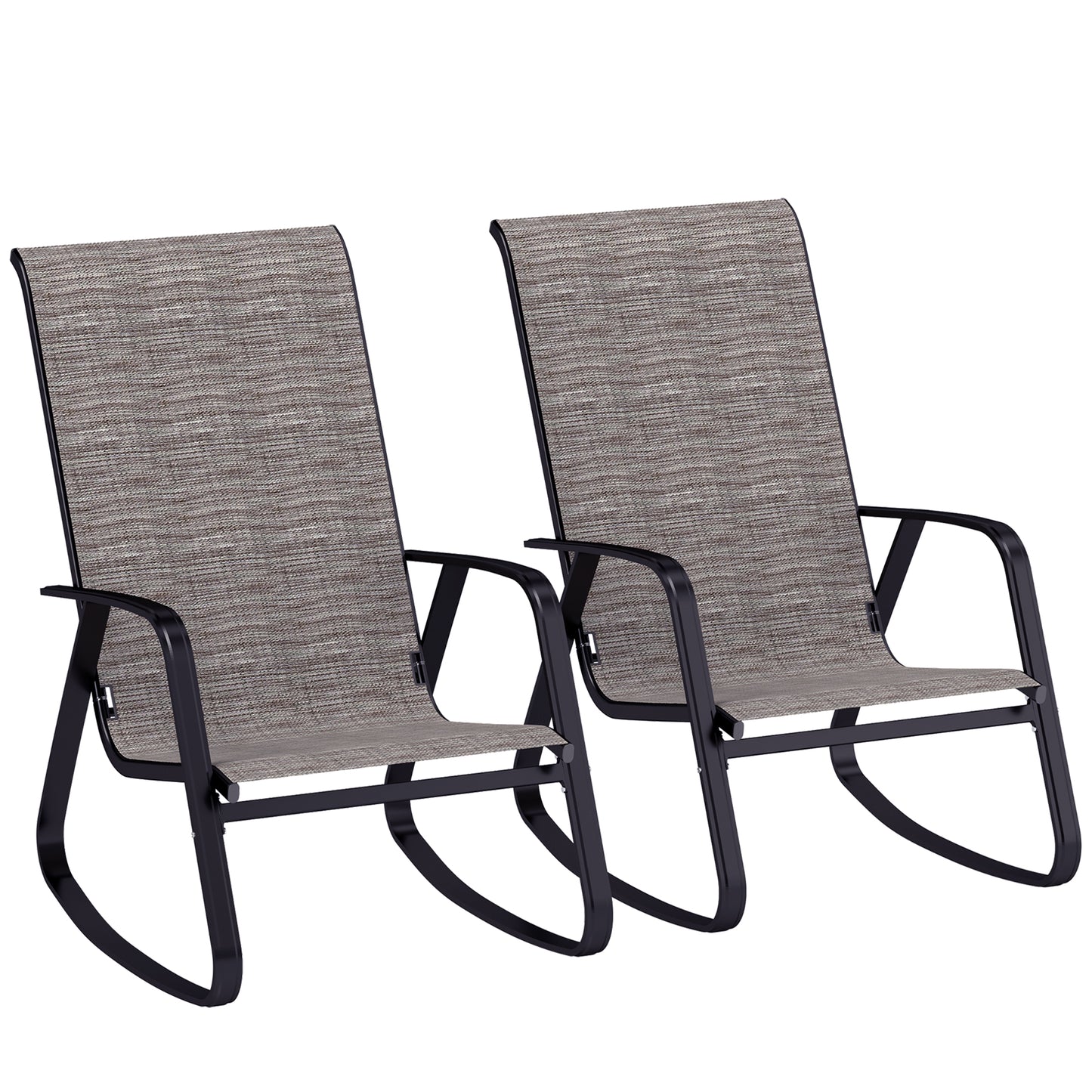 Set of Two Rocking Garden Chairs