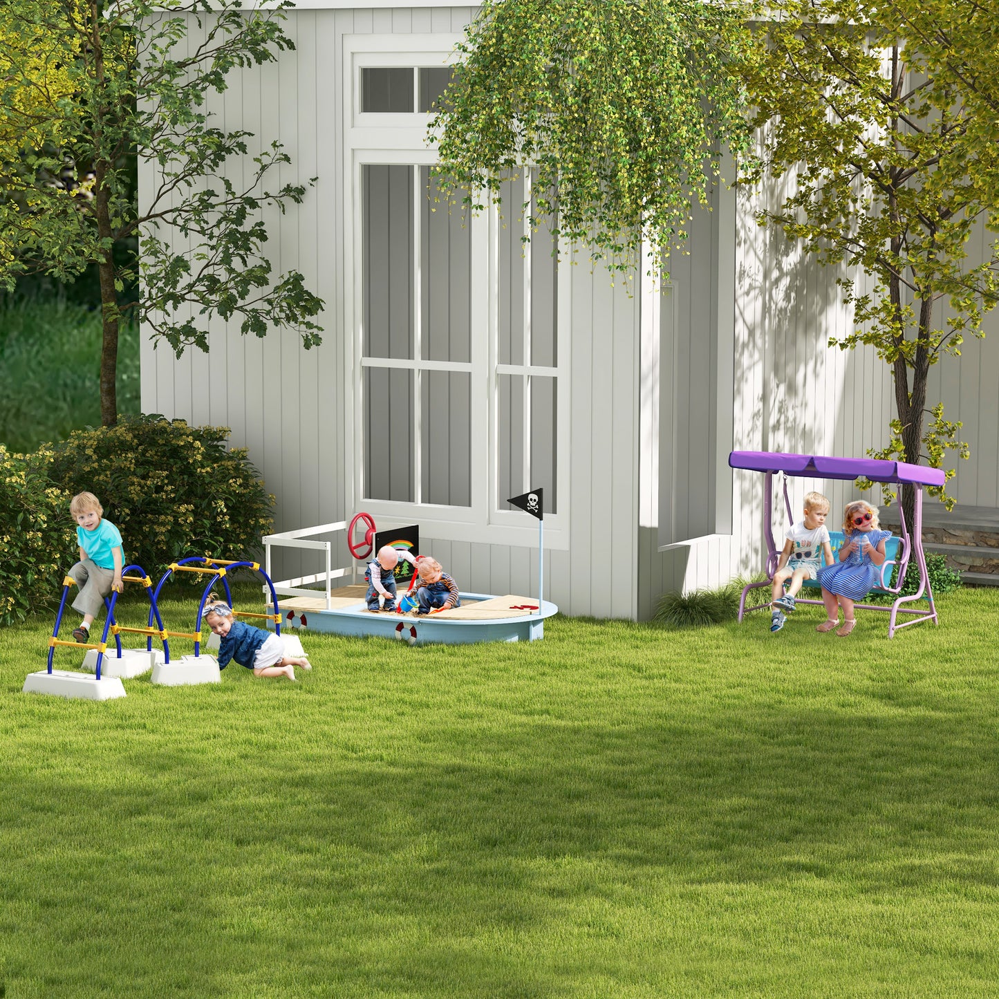 Two Seater Kids Garden Swing